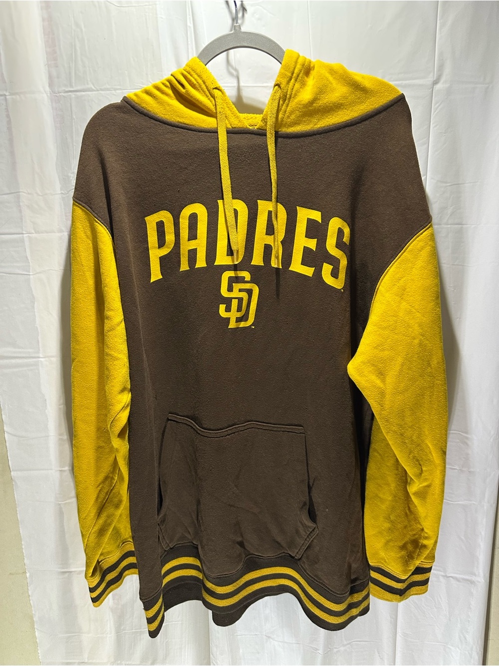 San Diego Padres Men's Yellow and Brown Hoodie